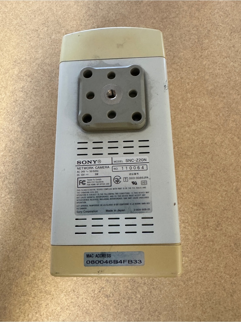Sony SNC-Z20N Network Camera